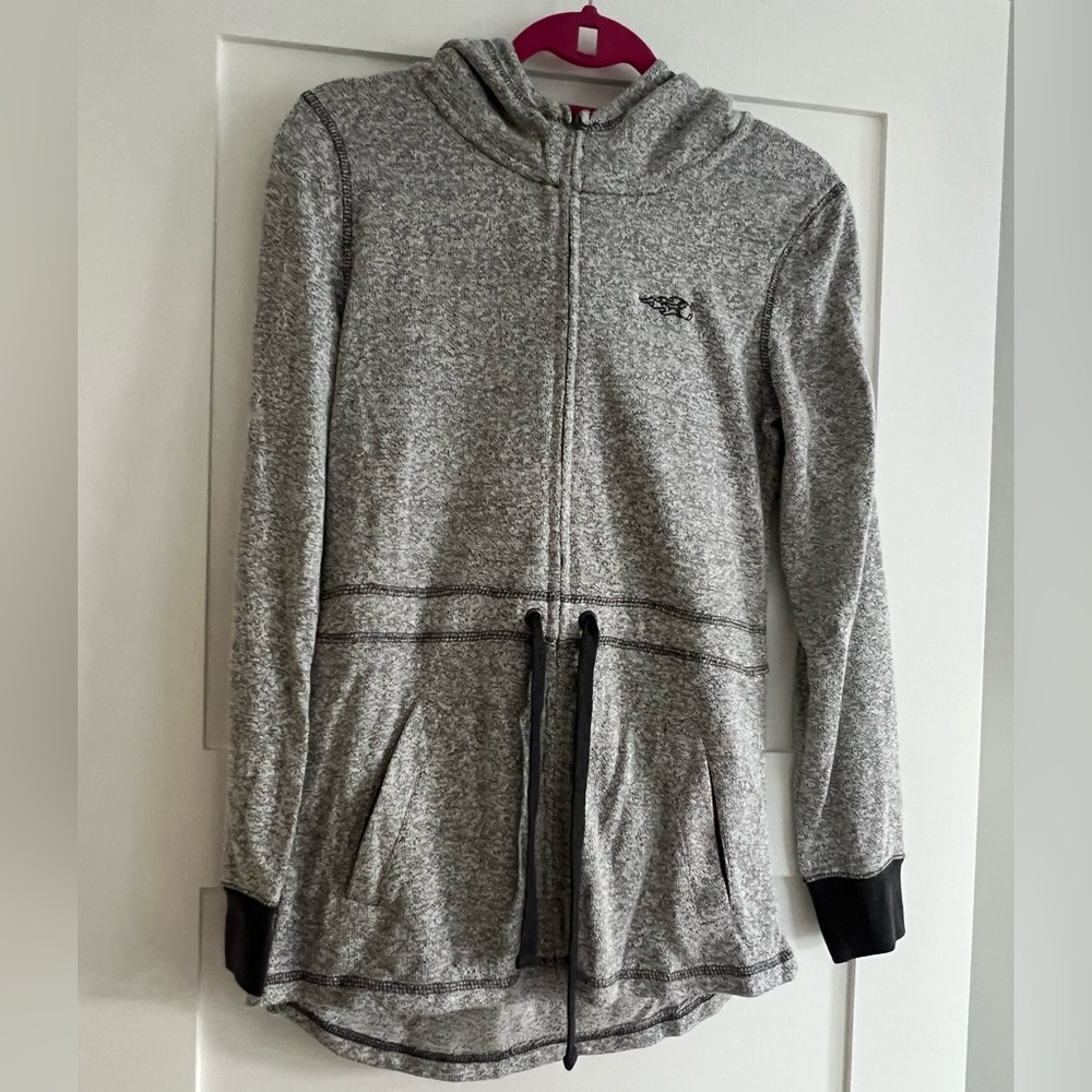 Cozy hooded cardigan robe drawstring waist jacket casual layering camisole